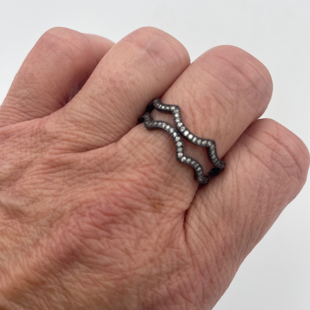 925 silver stackable Charmed Aroma rings size 9 - Picture 2 of 7